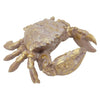 The Window, Milford Haven gold-coloured resin crab ornament with detailed shell texture for nautical home decor.