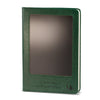 The Window, Milford Haven green leather-effect A5 notebook with a reusable LCD wipe screen on the front cover.