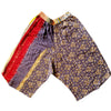 The Window, Milford Haven cropped Kantha cotton trousers featuring a pink waistband, quilted texture, and pockets.