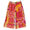 The Window, Milford Haven wide-leg Kantha trousers in vibrant patchwork cotton with traditional quilting and pockets.