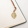 The Window, Milford Haven Doodlers Delight notebook featuring lined paper and a brass-coloured leaf bookmark