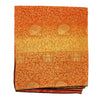 The Window, Milford Haven vibrant orange and yellow recycled sari scarf with intricate floral and temple patterns.