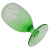 The Window, Milford Haven recycled ice green wine glass with a textured finish and elegant stem.