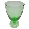 The Window, Milford Haven recycled ice green wine glass with a textured finish and elegant stem.