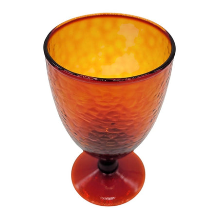 The Window, Milford Haven recycled berry red wine glass with a textured, bohemian-style finish and 500ml capacity.
