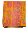 The Window, Milford Haven recycled sari scarf in vibrant yellow and pink with traditional paisley patterns