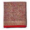 The Window, Milford Haven recycled sari scarf in brown with red and yellow floral paisley patterns