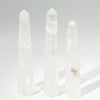 The Window, Milford Haven rock crystal six-face obelisk points with clear, polished gemstone surfaces.