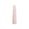 The Window, Milford Haven polished rose quartz six-face obelisk point crystal tower for meditation and home decor.