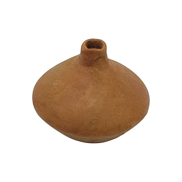 The Window, Milford Haven round terracotta incense stick holder with a handmade, rustic clay finish.