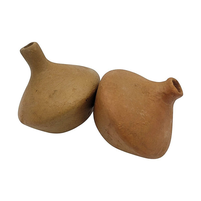 The Window, Milford Haven round terracotta incense stick holders with a natural handmade clay finish.