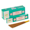 The Window, Milford Haven Satya Money Bank incense sticks in green packaging with hand-rolled bamboo sticks