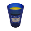 The Window, Milford Haven SATYA Nag Champa scented soy wax candle in a frosted blue glass jar
