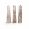 The Window, Milford Haven smoky quartz six-face obelisk points with translucent polished finish for home decor.
