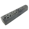 The Window, Milford Haven hand-carved grey soapstone incense stick holder box with intricate floral cutouts