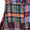 The Window, Milford Haven Gringo Fairtrade brushed cotton pinafore dress in a colourful multi-check tartan pattern.