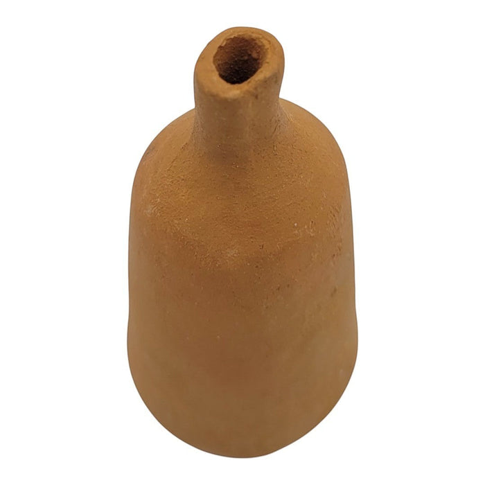 The Window, Milford Haven terracotta oval incense stick holder with a rustic, handcrafted finish.