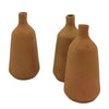 The Window, Milford Haven terracotta oval incense stick holders with a rustic, handcrafted clay finish.