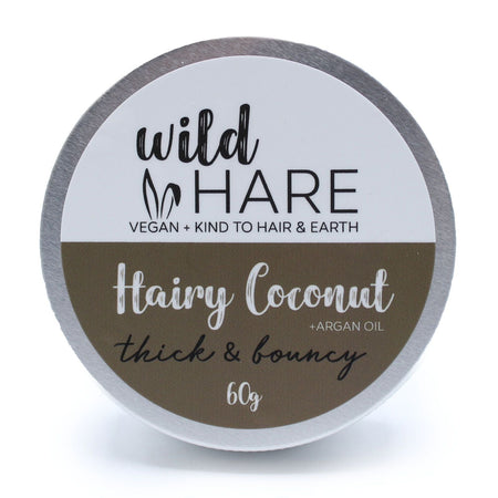The Window, Milford Haven Wild Hare Hairy Coconut solid shampoo bar in a 60g travel tin for thick and bouncy hair.