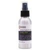 Silver aluminum spray bottle with black cap labeled ancient wisdom aromatherapy mist thyme essential oil diffuser blend witch hazel