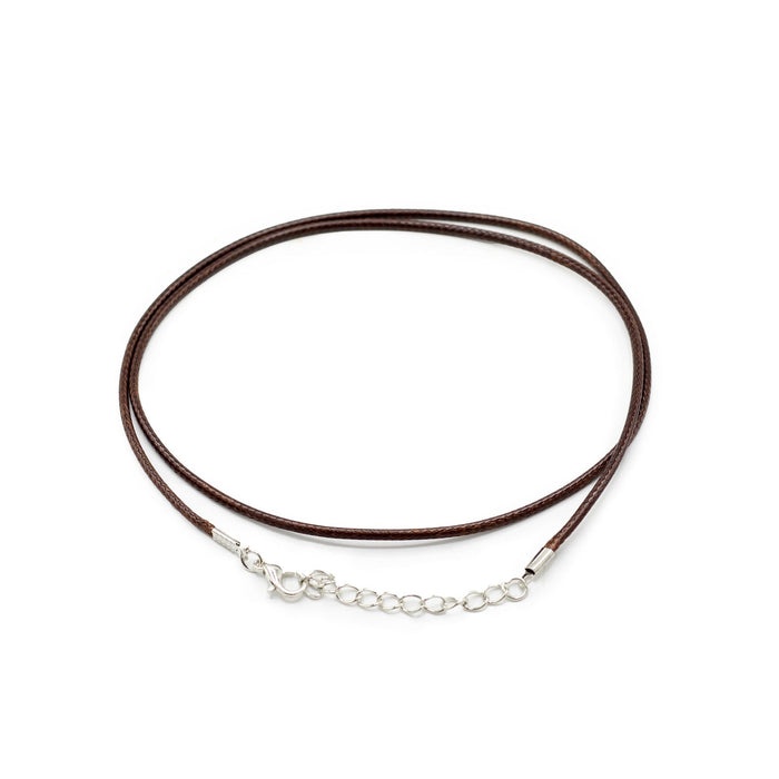 Gewachstes Anhängerkordel – Dunkelbraun, 2mm