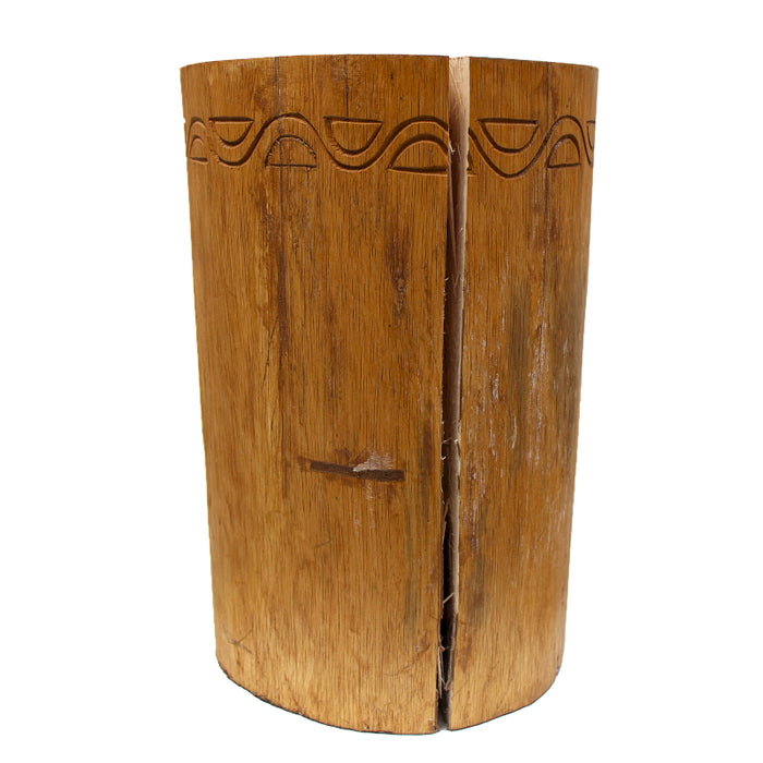 Albasia Wood Tribal Plant Stand - Natural
