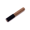 Wooden stick 13cm tube handle with wooden handle and a black felt tip shown on a white background