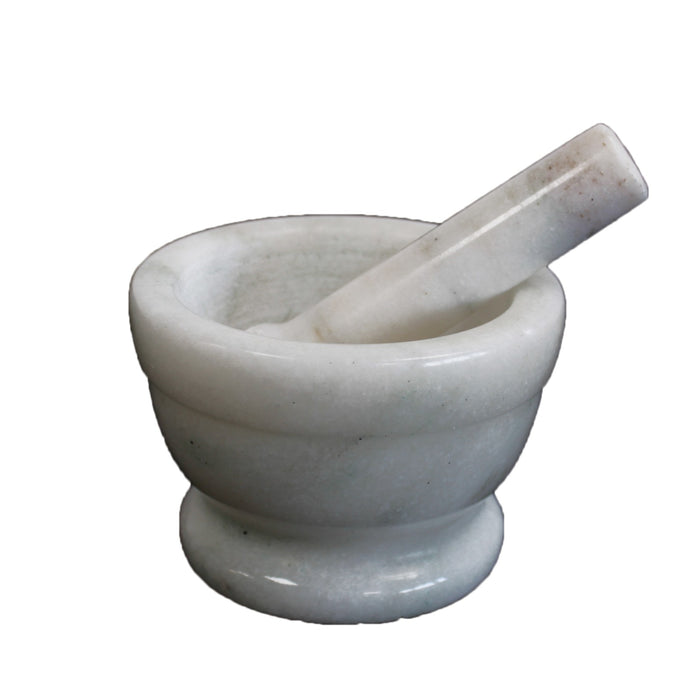 Marble Mortar & Pestle (Medium) - Choice of Two Colours