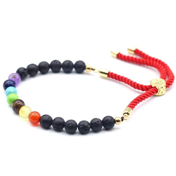 Gemstone Adjustable String Bracelets - Choice of Six