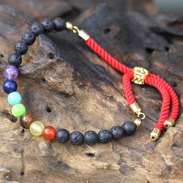 Gemstone Adjustable String Bracelets - Choice of Six