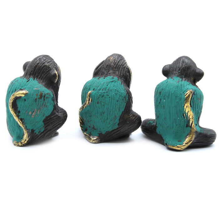 Three Wise Brass Monkeys - "See No Evil, Hear No, Speak No Evil"