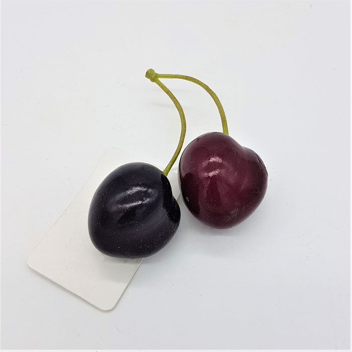 Premium Artificial Fruit - Pair of Cherries