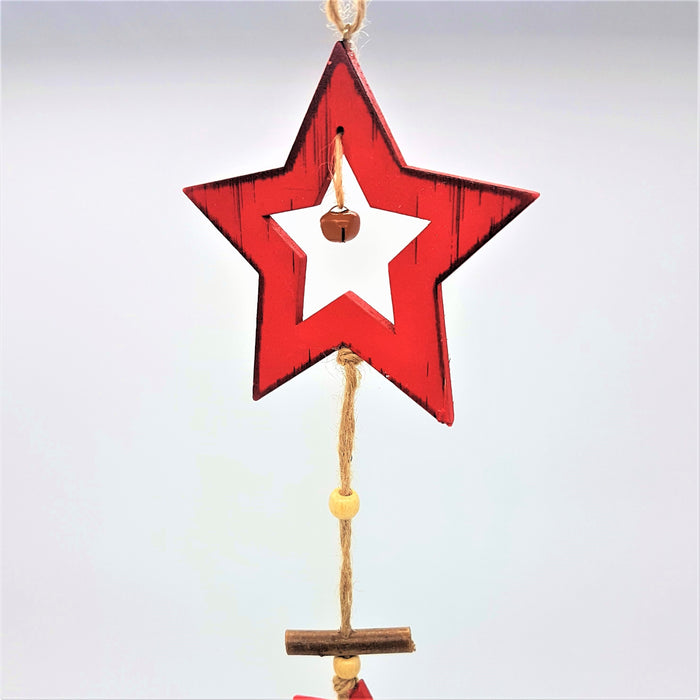 Rustic Star And Pine Cones Hanging Decoration