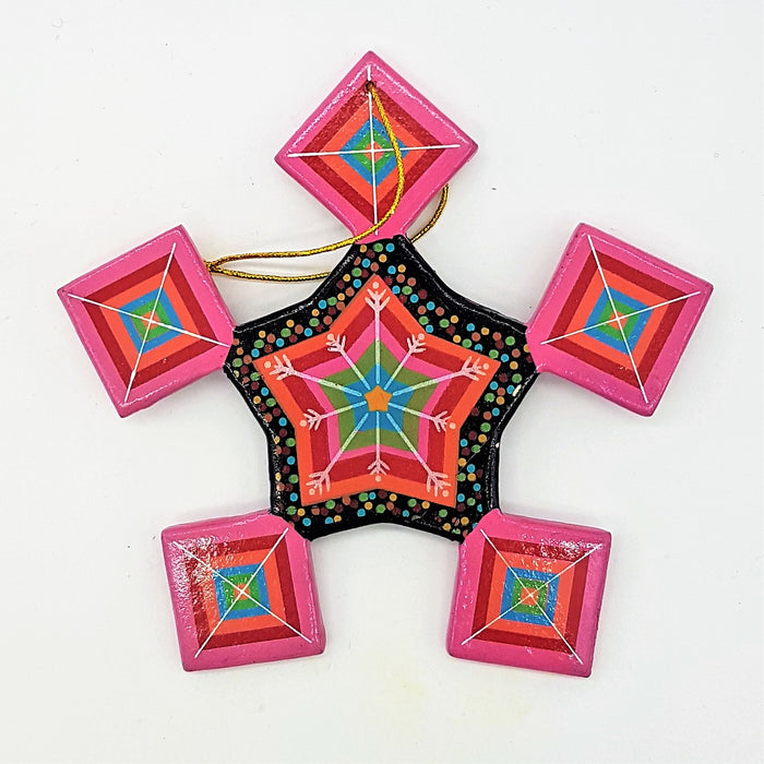 Hand-Painted Wooden Star - Choice of Five Designs