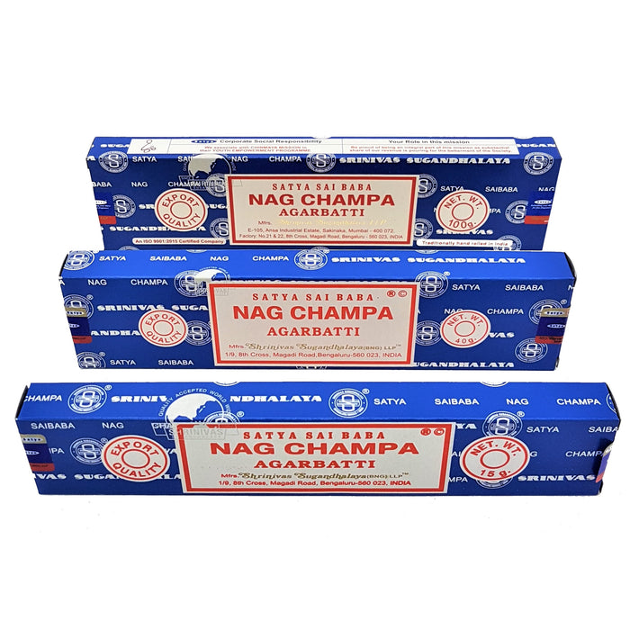 SATYA Nag Champa Incense Sticks - Three Sizes