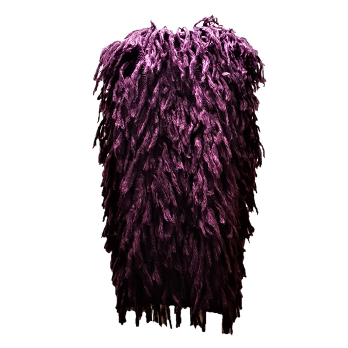 Shaggy Soft-Knit Acrylic Sleeveless Jacket - Three Colours