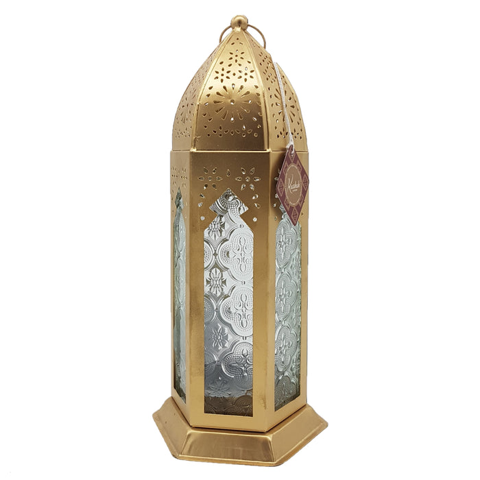 Gold 'KASBAH' Candle & Tealight Lantern