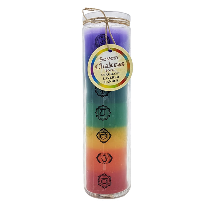 Seven Chakras Fragrant Layered Candle