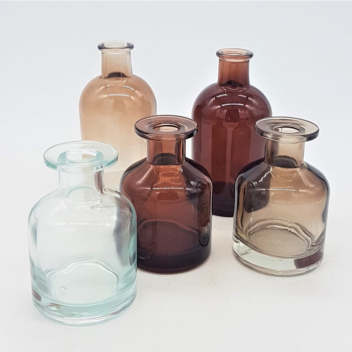 'Apothecary' Glass Reed Diffuser Bottles - Choice of Size / Colour