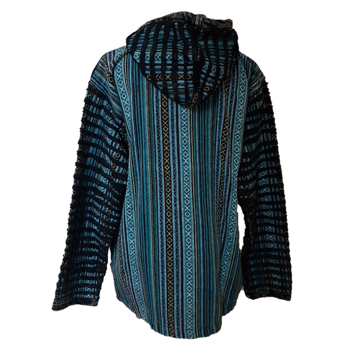 GRINGO FAIR TRADE 'Slashed' Cotton Zip-Up Hooded Jacket - Choice of Colours