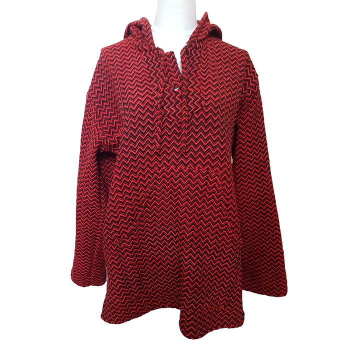 Heavy Woven Cotton Hooded Jacket - Two Colours
