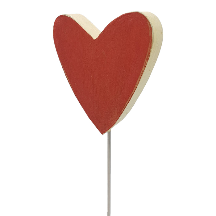 Free-Standing Wooden Loveheart Ornament