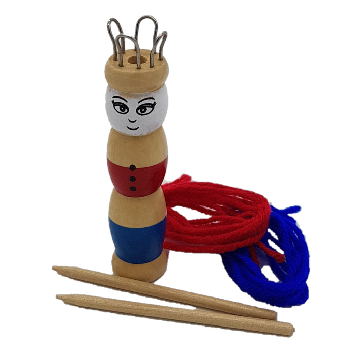 Wooden 'French Knitting' Doll