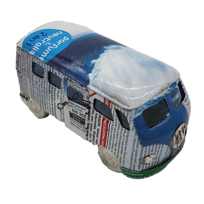 Recycled Tin Can Model - Camper Van