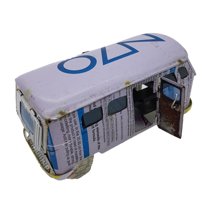 Recycled Tin Can Model - Camper Van