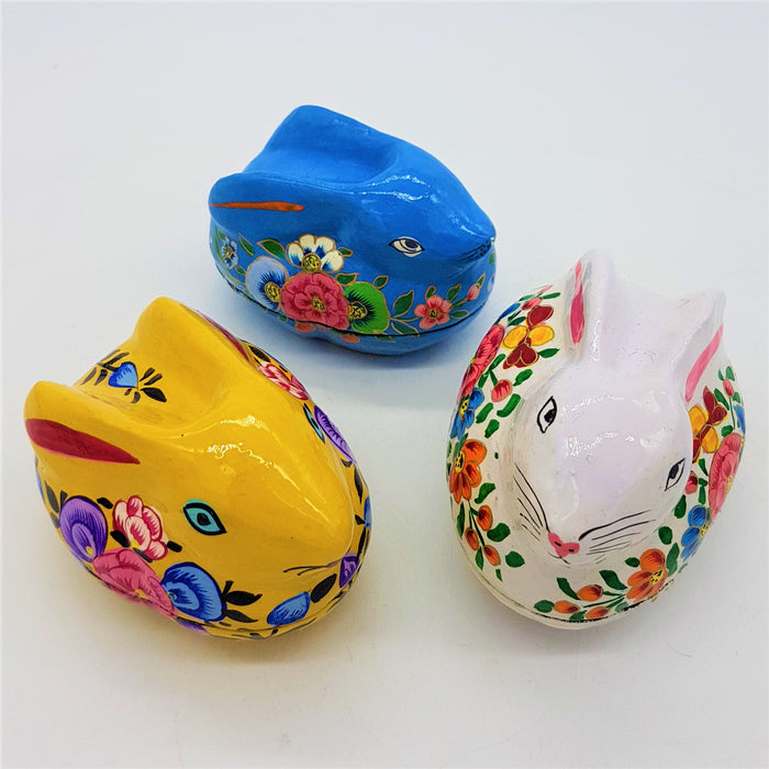 DALIT GOODS Co. Kashmiri Style Rabbit Trinket Box - Choice Of Colours