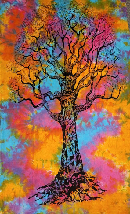 Tree Of Life Wall Hanging / Bed Throw (Single)