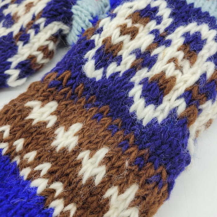 Long 100% Wool Socks - Multi-Coloured (Adult)