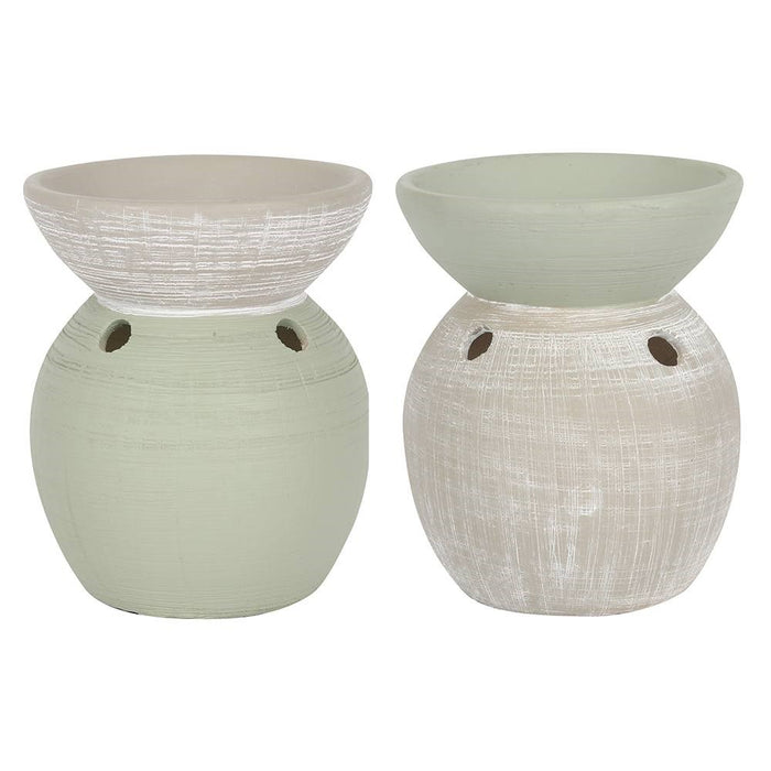 Two-Tone Ceramic Oil Burner - Choice of Two