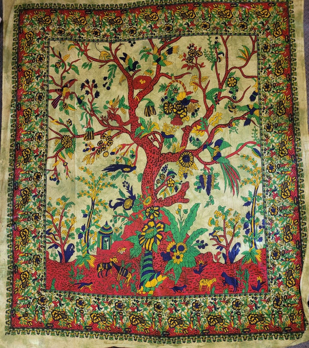 Tree Of Life Wall Hanging / Bed Throw (Double)